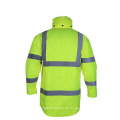 Wasserdichtes Hi Vis Hoodie Reißverschluss Reflektierende Sicherheitsjacke